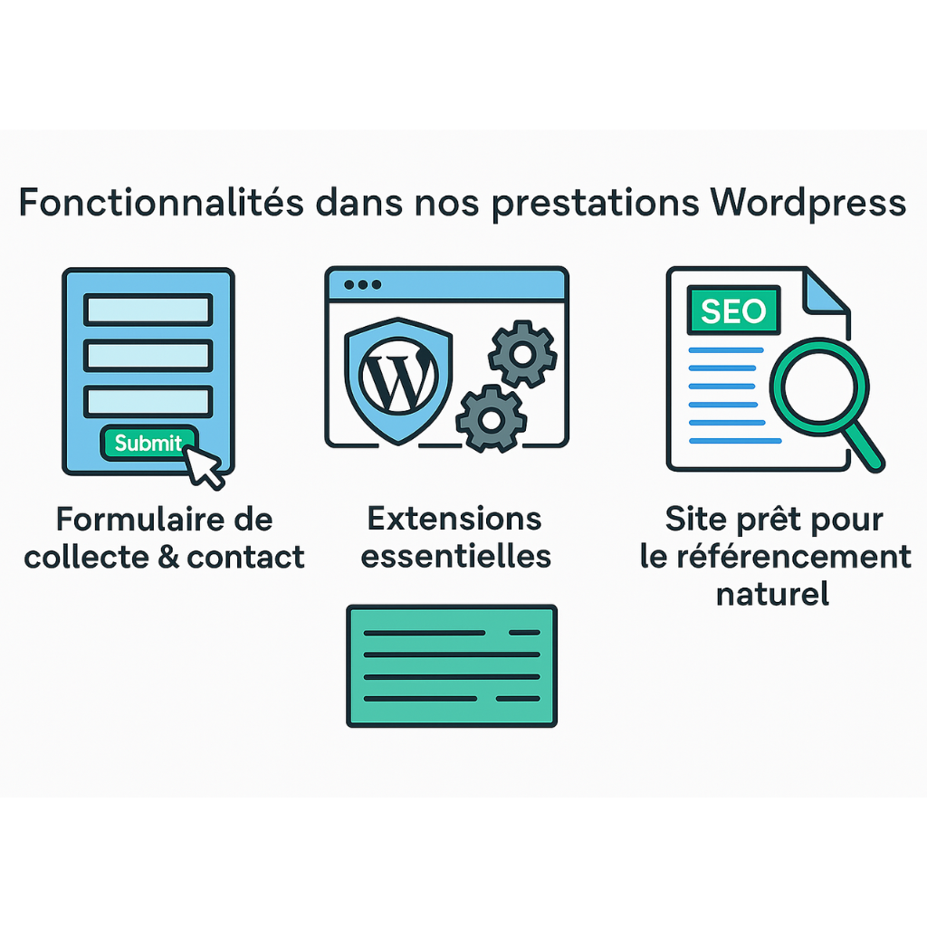 Tigana digital fonctionnalité création de site web avec WordPress